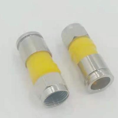 China RF Conector Compression F Connector For RG6 F Connector RG 6 for sale