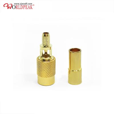 China High Performance RF RF Crimp Female Coaxial SMB 75 Ohm Solder Connector For BT3002 RG179 Cable for sale