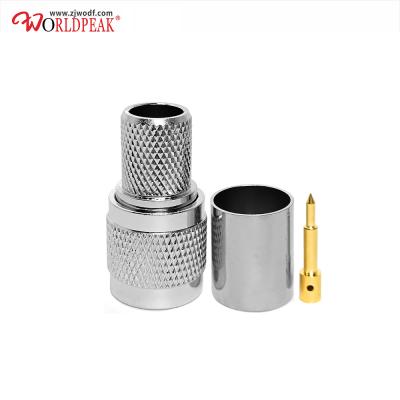 China Copper RF Male Plug Crimp Windows TNC Coaxial Connector For 7DFB 8DFB Cable for sale