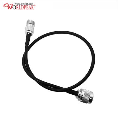 China Telecommunication Customized RG58 Cable 1m N Male To Female UHF Jack RF Pigtail Cable RG58u Jumper Cable Coaxial Assembly for sale