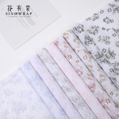 China Waterproof SINOWRAP Flowers Packings Paper Wholesale Non-Woven Fabrics Flower Wrapping Paper for sale