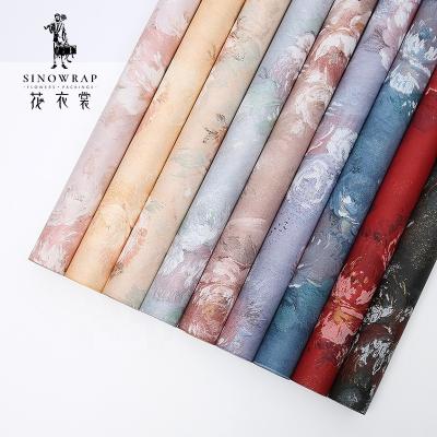 China Handmade SINOWRAP Recyclable Florist Supply And Materials Flowers Paper Wrap Wholesale Flower Wrapping Paper for sale