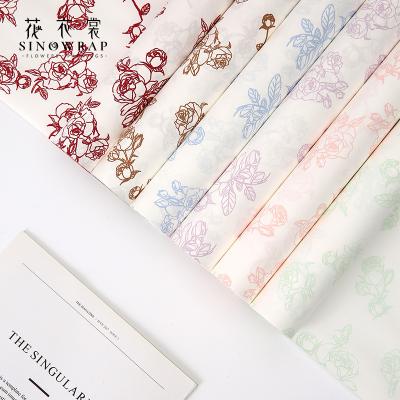 China Recycled Materials SINOWRAP Florist Supplies New Products 2023 Wholesale Flower Wrapping Paper For Flowers for sale