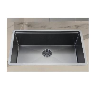 China Without Bowl Handmade SS304 Single Basin Sink Kitchen Faucet Stainless Steel Bar Sink for sale