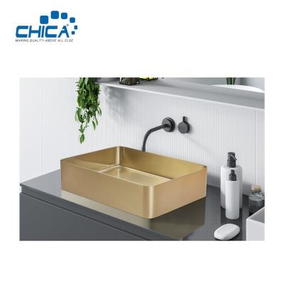 China Without Faucet SUS304 House Kitchen Sinks Stainless Steel Rectangular Single Bowl Kitchen Sinks for sale