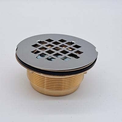 China Modern Stable Aging And Corrosion Resistance Brass Round Bathroom Floor Drain for sale