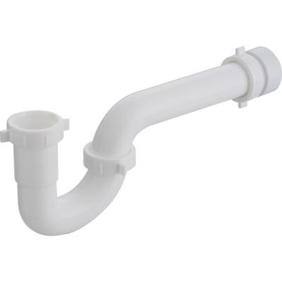 China Minimalist P Plumbing White PVC Sink Tail Cleanout Pipe Trap For Drainage P-trap for sale