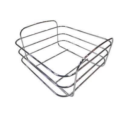 China Sustainable Urban Design 304 Stainless Steel Kitchen Organizer Wire Rack Storage Stackable Basket for sale