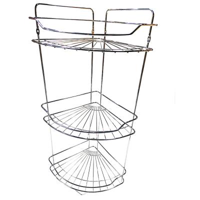 China Durable Anti-rust Organizer Bathroom Corner Shower Caddy Shelf Storage Kitchen Rack for sale