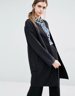 Chine Manteau de mélange de la laine des doubles femmes de Breasted avec la couleur de noir de capot belle à vendre