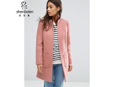 Chine Manteau de mélange de la laine des femmes assez longtemps rayées pour le printemps/automne/hiver à vendre