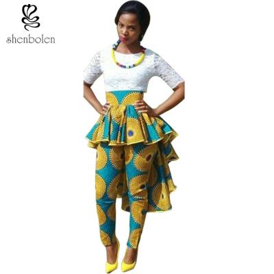 China Modern Kitenge African Print Dresses Pants Designs , Womens African Print Joggers Pants for sale