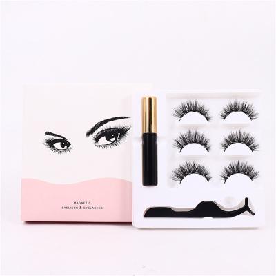 China New Style Fakelashes Tapered 3D Mink Strongly Lash False Eyelashes Silk Lashes for sale