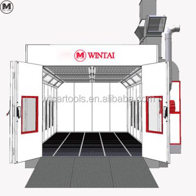 China European Diesel Car Paint Booth with Turbo Fan NM Disc Dia. and F5 Ceiling Filter for sale