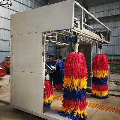 China Lavadora automática de automóviles de tipo Gantry con secadores opcionales y rociador de cera espuma en venta