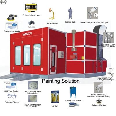 China Standing Type Automotive Spray Booth For Clean And Precise Painting for sale