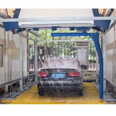 China Blue Full Automatic Touchless Car Wash System WT390 380V Safety Operation for sale