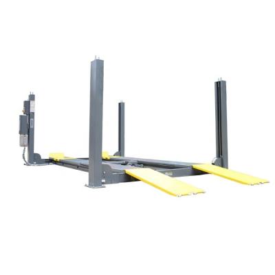 China 4500kgs Four Post Car Lift 1700mm Height Lifting With Wheel Alignment for sale