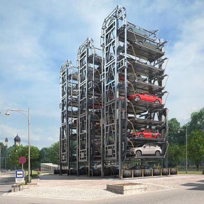 China Motor Chain Drive Vertical Rotary Parking Lift For Multistory 40 Tons Capacity for sale