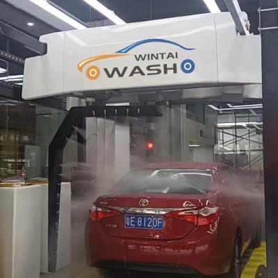 China Metal Arm 360 Degree Contactless Car Wash Machine With 3KW 4pcs Dryers for sale