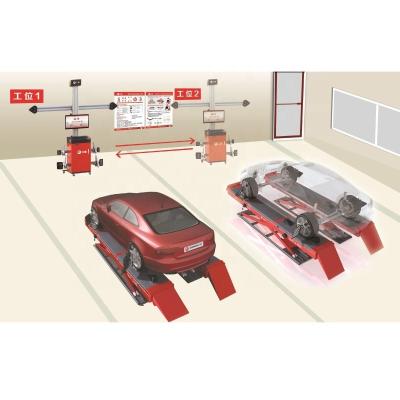 China Sunshine Aligner Movable Wheel Alignment Equipment With Dual Screen And Optional ADAS for sale