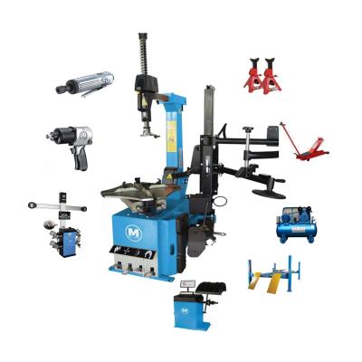 China W-1.0/8 Tyre Workshop Equipment With 10HP Air Compressor And 12T Stand Jack for sale