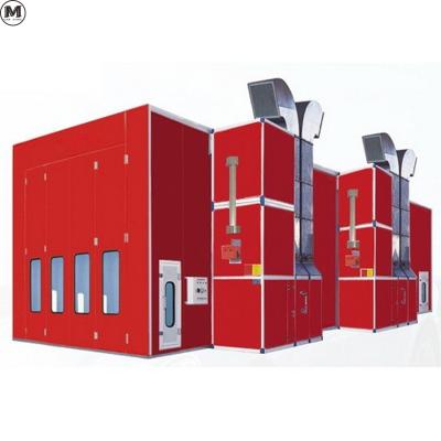 China Diesel Burner Truck Spray Booth 220V 39KW With LED Light And 11KW Fans for sale