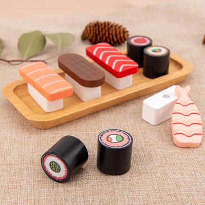 China Hot Selling Sushi Simulation Japanese Food DIY Wooden Toys Eco - Friendly for sale