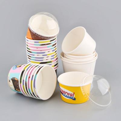 China 8 Multifunctional Recyclable Ice Cream Cups 5 Ounces With CE Certificate for sale