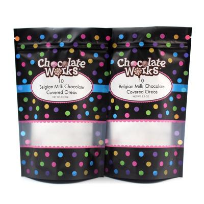 China 2021 New Style Christmas Candy Pouch Chocolate Lollipops Food Packaging Bags for sale