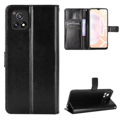 China Anti-drop Fashion Stand Business Phone Case Cases For Vivo Se Y52s 5G X60 X60Pro V21e V21 4G 5G V20 With Card Wallet Mobile Phone Cover for sale