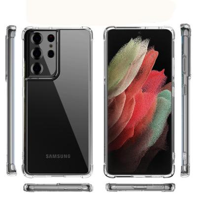 China Luxury Anti-drop Airbag Transparent Shockproof Phone Case For Samsung Galaxy A03s EU A82 A22 F52 5G TPU Anti-drop Scratch Proof Soft Cover for sale