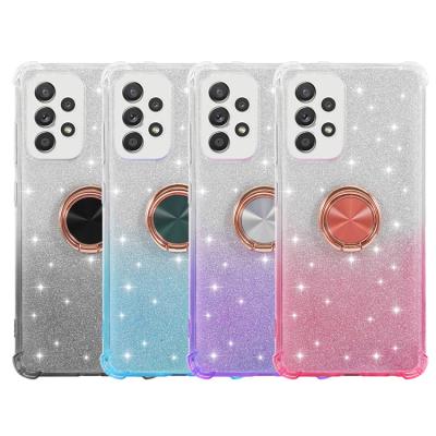 China Anti-fall Ring Stand Holder Case For mini 11 pro max XS XR X XS Max iPhone 12 Glitter Bling Phone Case For iPhone 8 7 plus Se 2020 cover for sale