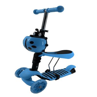 China Lightweight Cool High Quality Kid Platform Push Pedal Kids Foot Scooters With Seats for sale