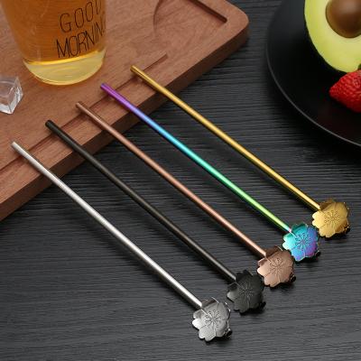 China 304 Stainless Steel Straw Viable Straw Filter Spoon Tea Spoon Filter Composition Straw Spoon for sale