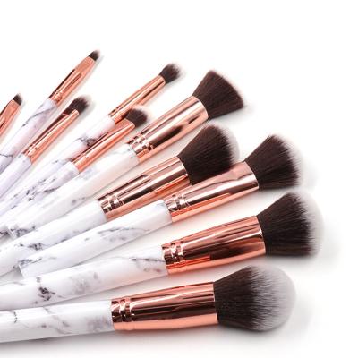 China Angular Blush Beautydom Make Up Brushes Factory Wholesale OEM/Odm Shenzhen New Arrivals 10Pcs 2022 White Brushes Makeup Set Brushes For Make Up for sale