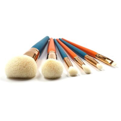 China Angular Blush Beautydom Makeup Brush Set 2022 Luxury Product Ideas New Custom Brand Blue 6Pcs/Orange China Factory To Make Up To Brush Ever Beauty for sale