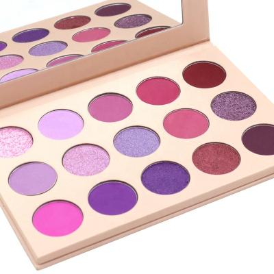 China Wholesale High Quality 15 Color China Makeup Eyeshadow Palette Waterproof Private Label OEM Waterproof Logo Vegan Diy Eye Shadow Palette for sale