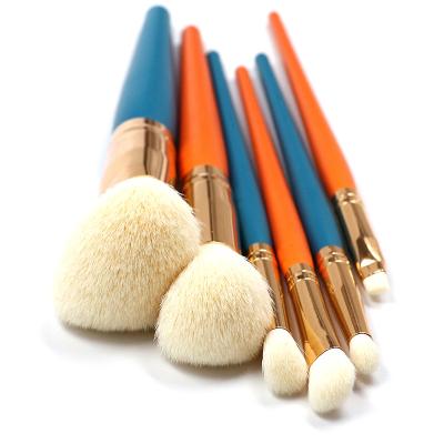 China Angular Blush Beautydom Makeup Brush Blue / 6Pcs Eyeshadow Brush Amazon Success Wholesale China Supplier Orange Custom 2022 Makeup Brush Set for sale