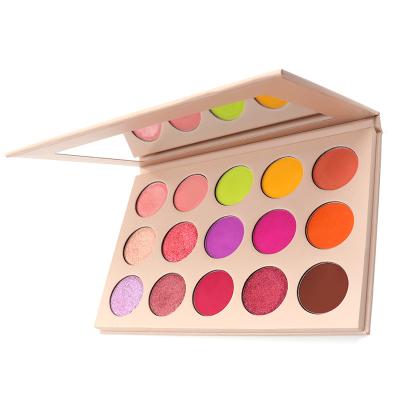 China 15 Colors Makeup Glitter Scar Cream Face Camouflage Shimmer Body Base Waterproof Eyeshadow Cosmetic Palette Customized for sale