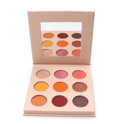 China Professional Wholesale Waterproof Highly Pigmented 9 Colors Eye Shadow Eyeshadow Palette for sale