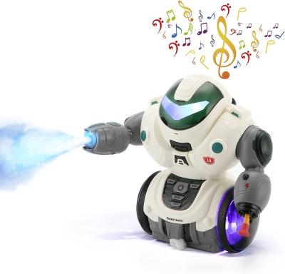 China Talking Walking Toy Robot Toys Battery Operated Dancing Singing Sliding Robot With Colorful LED And Jet Electronic Toys Interactive First Education for sale