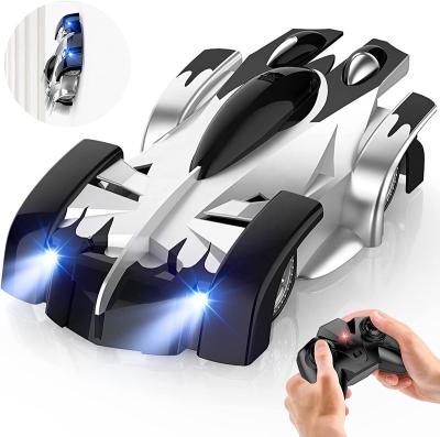 China Follow Me Wall Climbing Boy Dual Mode Rotating Remote Control Car 360 Rechargeable Stunt Car Toy Car With Headlight for sale