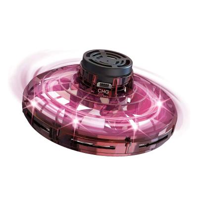 China Magic Flying Plastic Spinner UFO Hover Globe Ball Toys With LED Lights Manual Mini Drones For Kids for sale