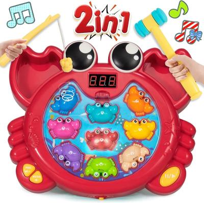 China Developmental Toddlers Game 2in1 Child Interactive Fishing Educational Early Study Beat A Mole Game 27 x 23 x 5 for sale