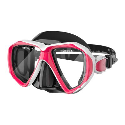 China Adjustable Silicone Snorkel Polarized Dive Mask Set For Kids 14cm for sale