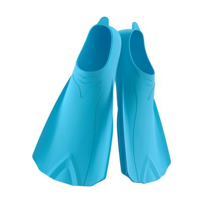 China Silicone Full Blade Snorkel Flippers Short Fins For Diving Swimming for sale