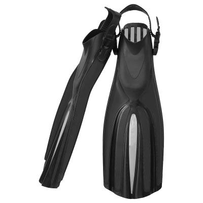 China Adult Open Heel Rubber Swim Training Short Scuba Fins Flipper For Snorkeling Diving for sale