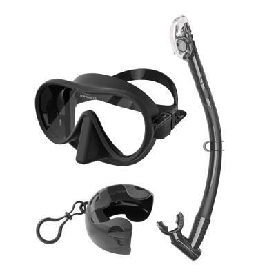 China Adult Scuba Diving Set Sillicon/PC Snorkeling Mask Set with Dive Snorkel Tube and Goggles Snorkel Mask Set for sale