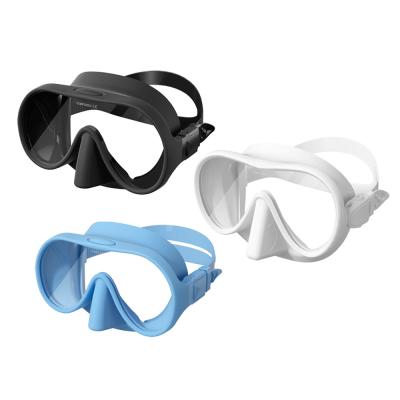 Cina Maschera da immersione in vetro temperato per giovani Strappo regolabile per nuoto Immersione e snorkeling Maschera da snorkeling Set in vendita